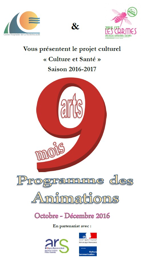 Programme 9 Mois 9 Arts Centre Hospitalier La Rochefoucauld